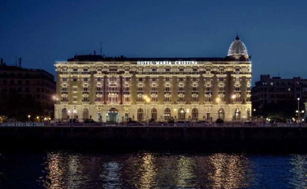 Montaje con la iluminación que tendrá el Hotel María Cristina.