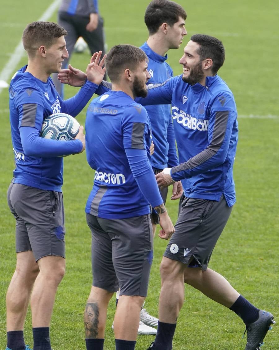 El conjunto de Imanol Alguacil se ha ejercitado en Zubieta.