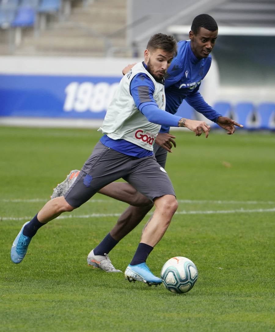 El conjunto de Imanol Alguacil se ha ejercitado en Zubieta.