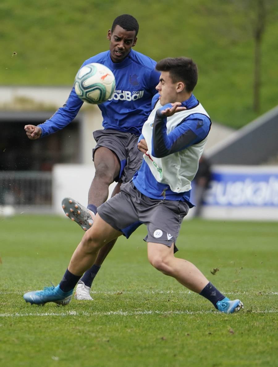 El conjunto de Imanol Alguacil se ha ejercitado en Zubieta.