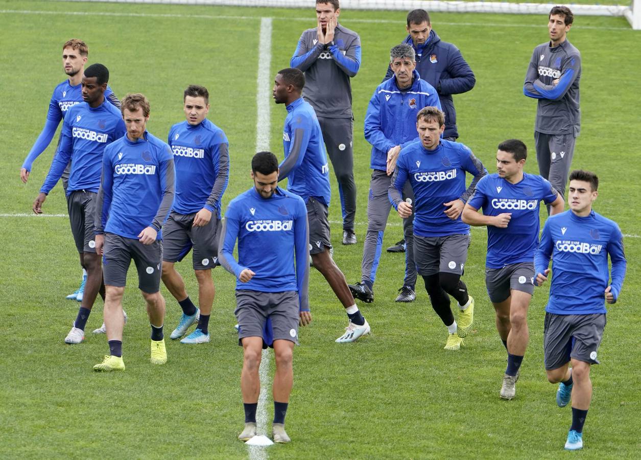 El conjunto de Imanol Alguacil se ha ejercitado en Zubieta.