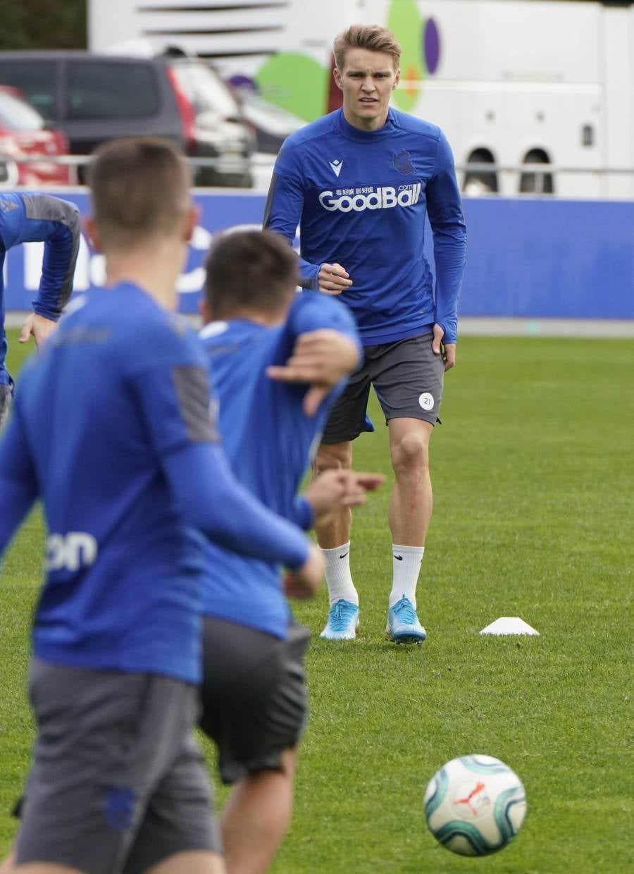 El conjunto de Imanol Alguacil se ha ejercitado en Zubieta.