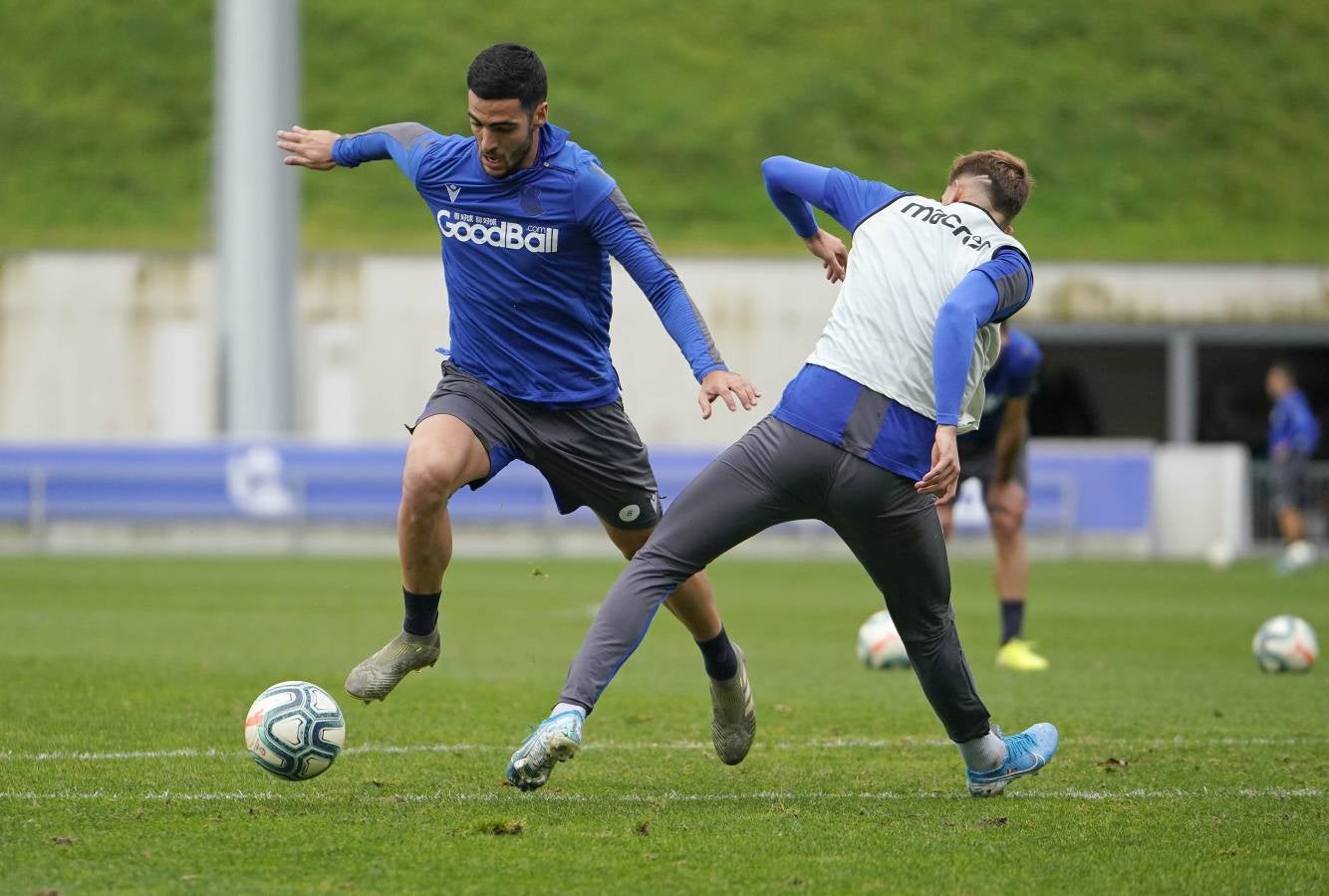 El conjunto de Imanol Alguacil se ha ejercitado en Zubieta.