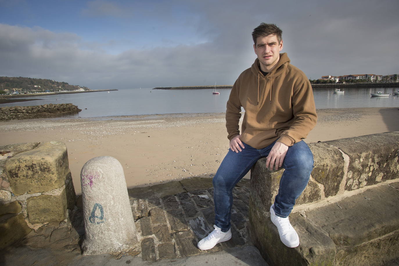Julen Aginagalde, en Hondarribia.