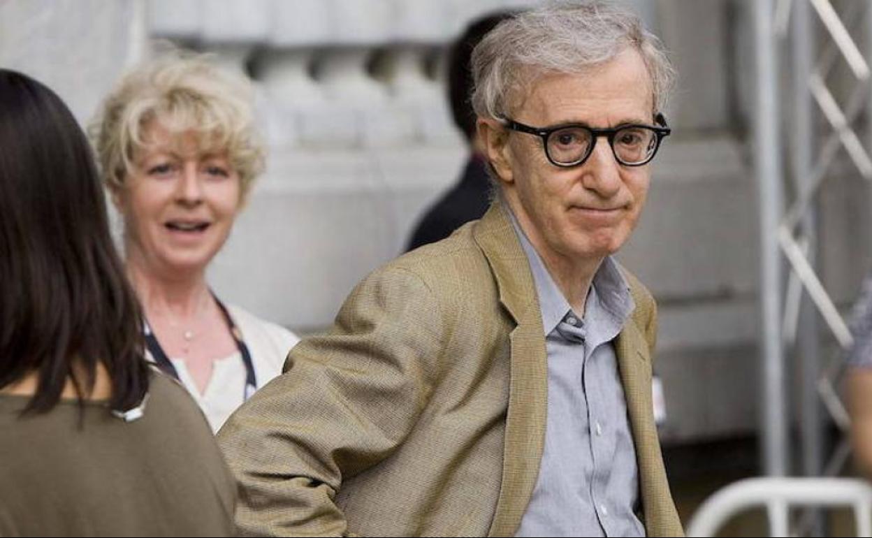 El cineasta Woody Allen durante el rodaje de su película en San Sebastián