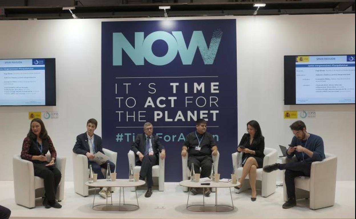 Panel 'Justicia intergeneracional y ambición climática' celebrado en la COP25.