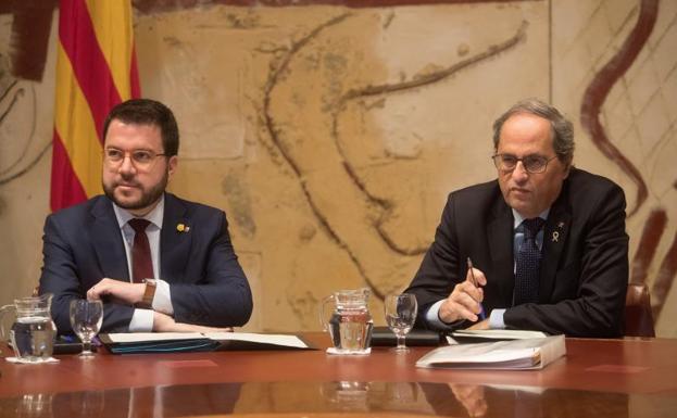 Torra exige la autodeterminación el día de la Constitución