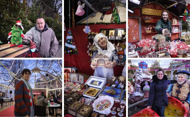 Cinco historias en el mercado de Navidad de San Sebastián