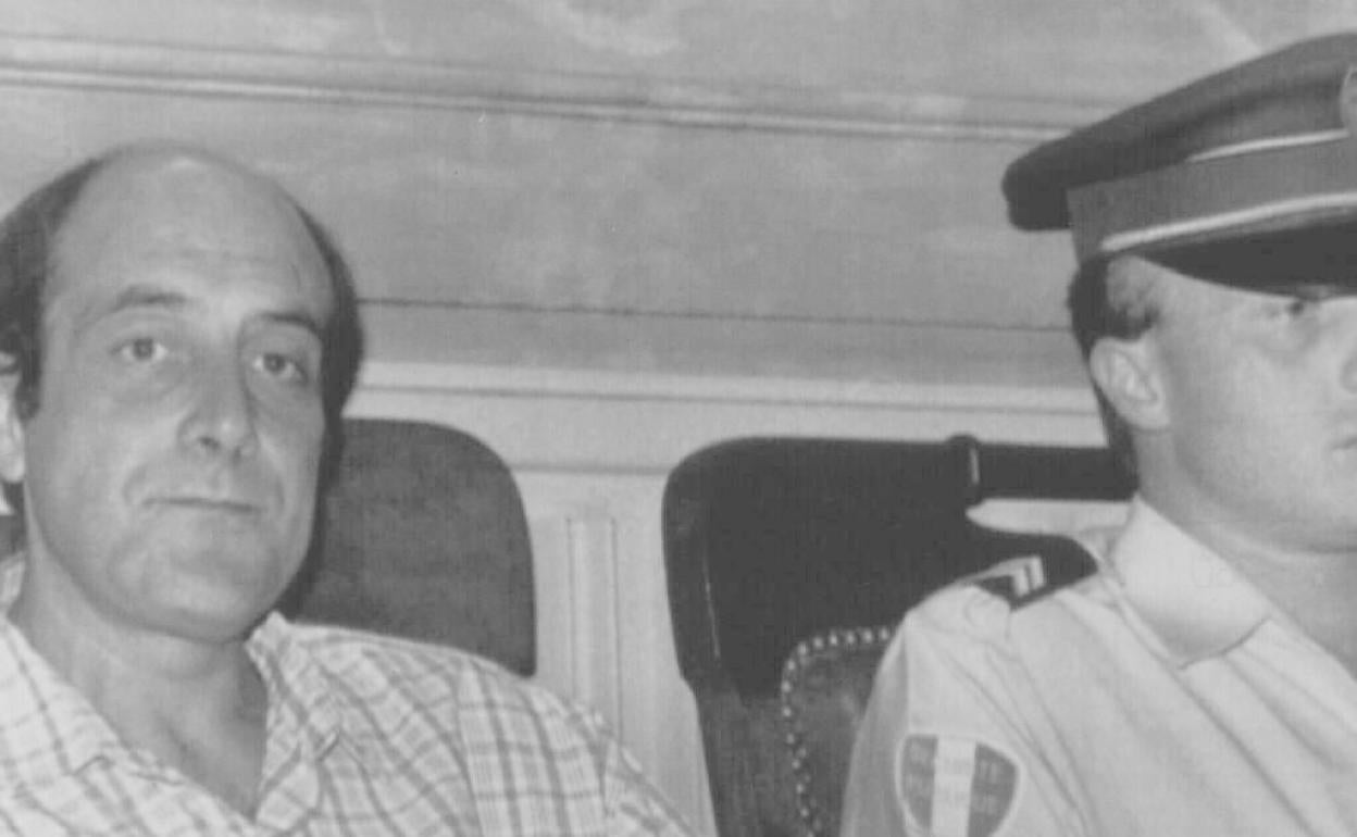 José Ramón López de Abechuco, en su detención en 1991.