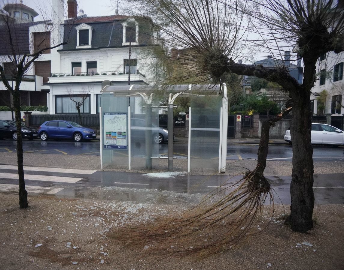 Las rachas de viento alcanzan los 135 km/ h y provocan numerosas incidencias