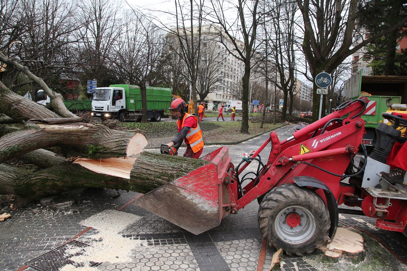 Las rachas de viento alcanzan los 135 km/ h y provocan numerosas incidencias