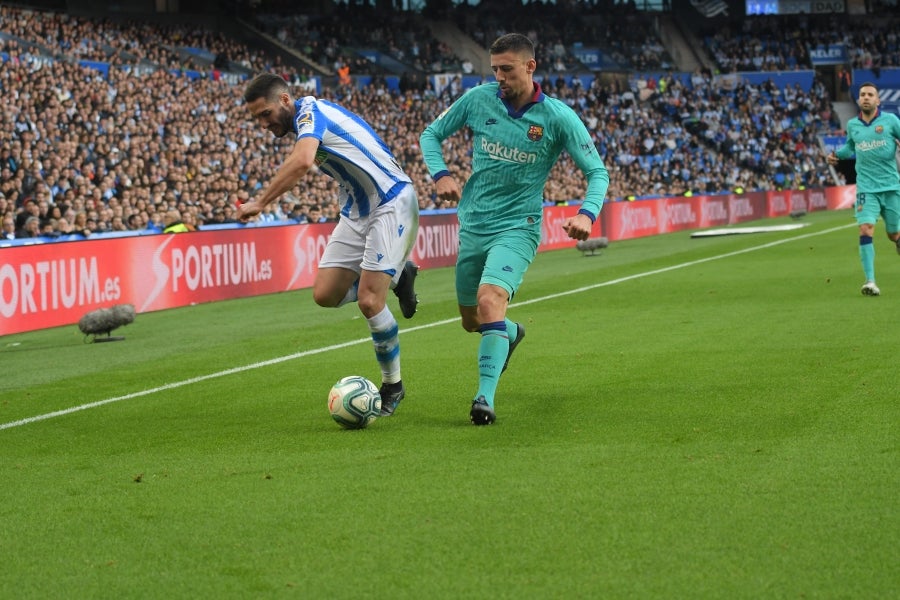 La Real Sociedad y el FC Barcelona han empatado a dos en el Reale Arena. 