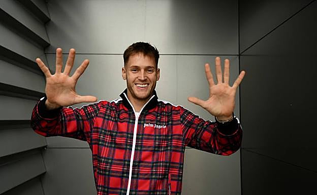 Álex Remiro, en Zubieta. 