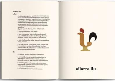 Imagen secundaria 1 - Palindromoak, ilustrazioak eta piztegia dira liburuaren osagai nagusiak.