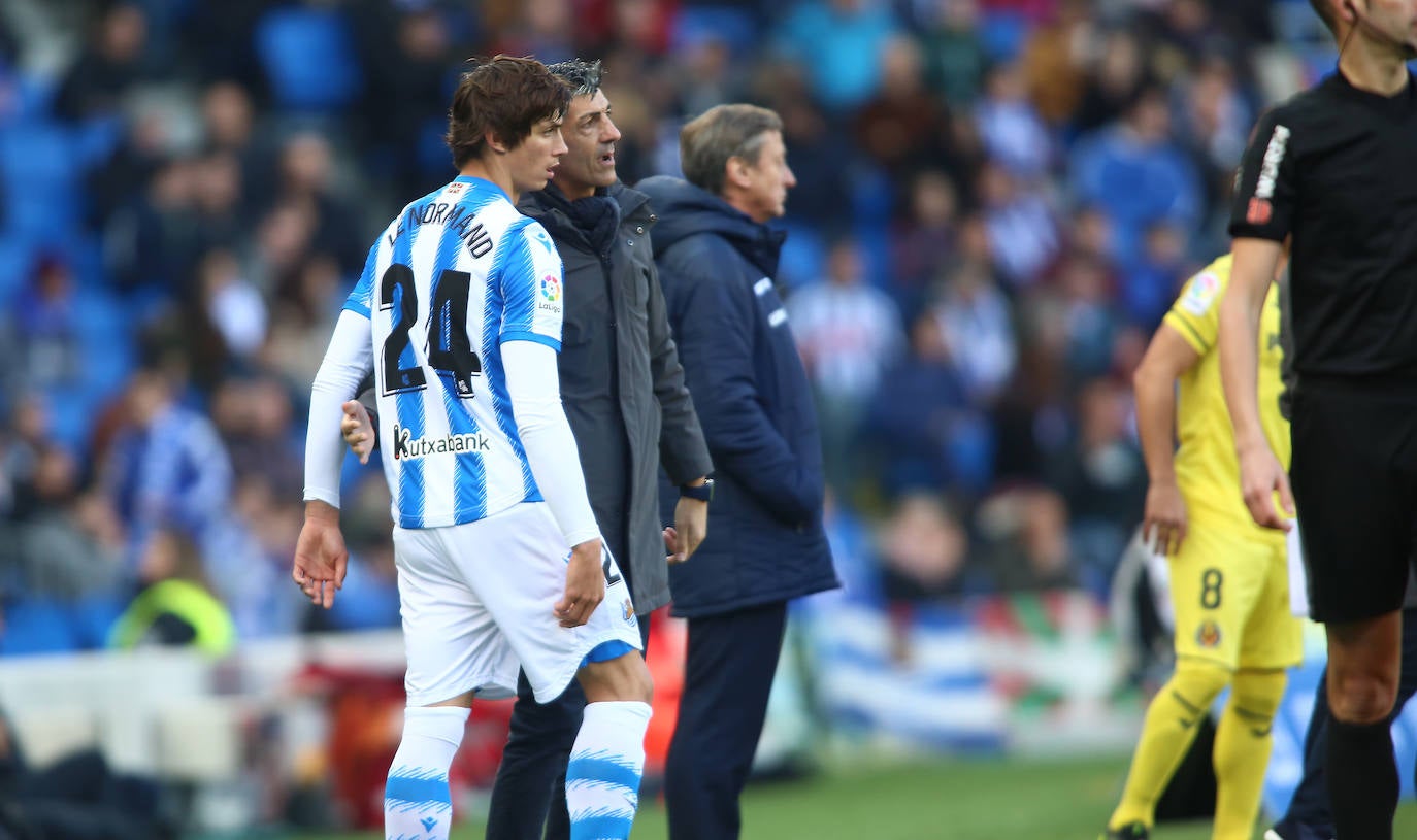 Willian José ha adelantado a la Real en el marcador al descanso, pero el Villarreal ha remontado con los goles de Trigueros de penalti, y Cazorla tras la revisión del VAR