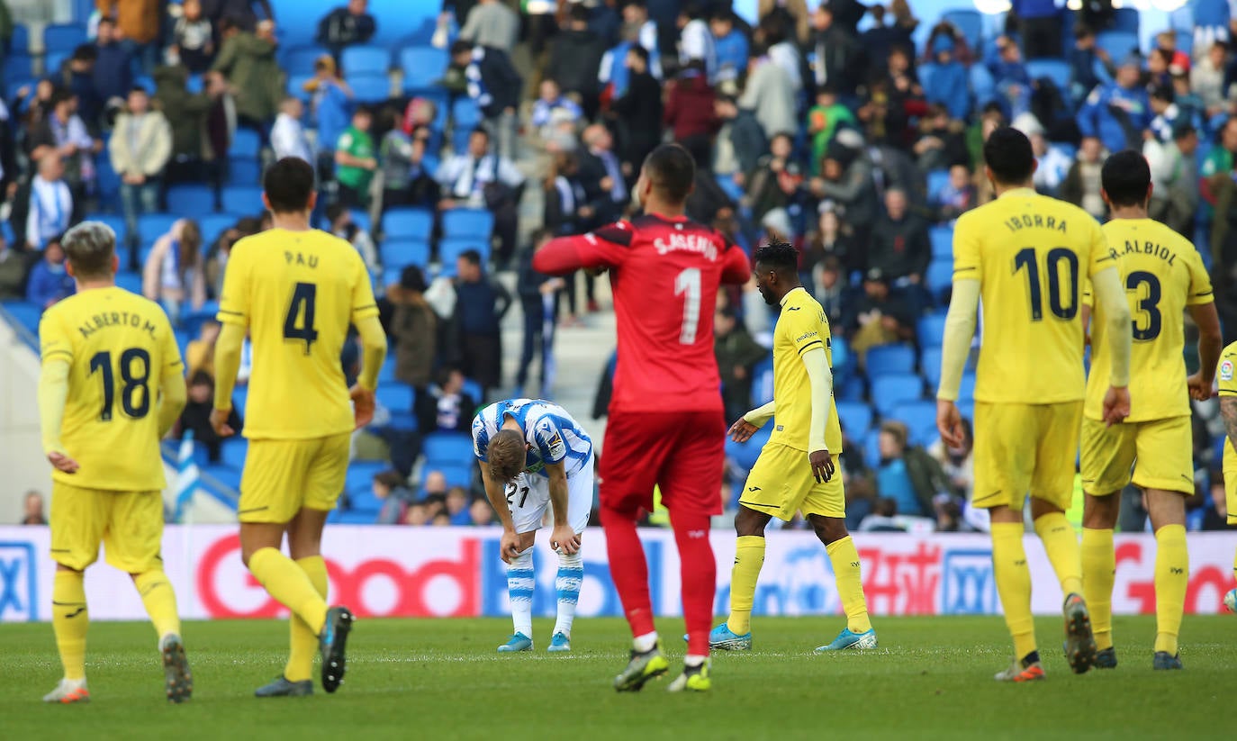 Willian José ha adelantado a la Real en el marcador al descanso, pero el Villarreal ha remontado con los goles de Trigueros de penalti, y Cazorla tras la revisión del VAR