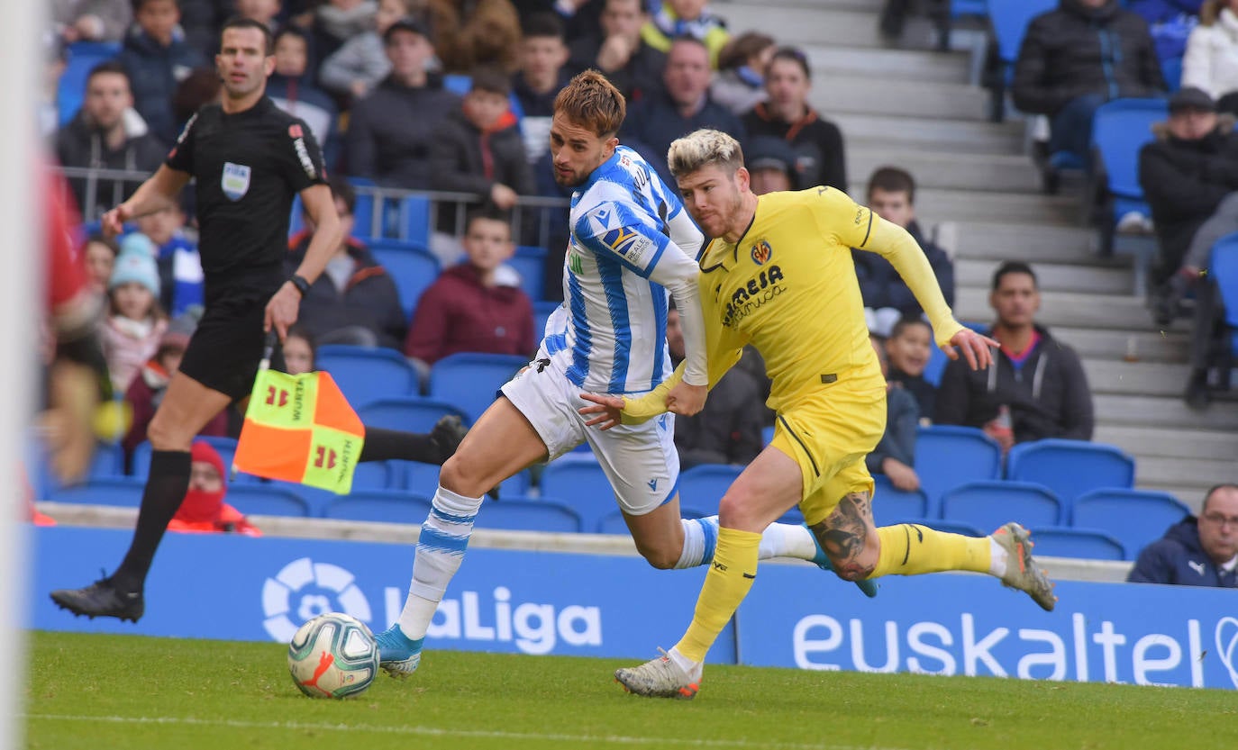 Willian José ha adelantado a la Real en el marcador al descanso, pero el Villarreal ha remontado con los goles de Trigueros de penalti, y Cazorla tras la revisión del VAR