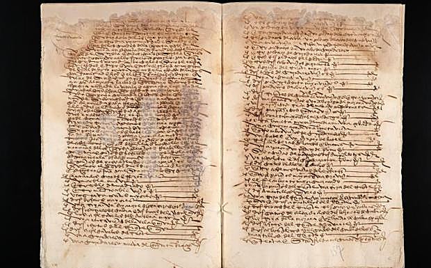 Imagen principal - Escritura de venta de la nao 'Victoria'. La firma que estampó Juan Sebastián Elcano en su poder. Una de las réplicas del barco.