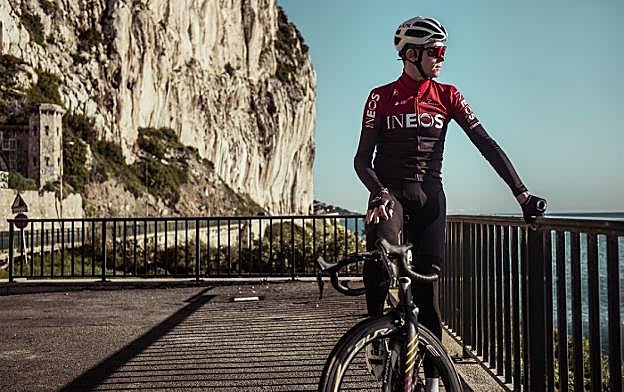 Chris Froome, en la Costa Azul, desde donde partirá el Tour. 