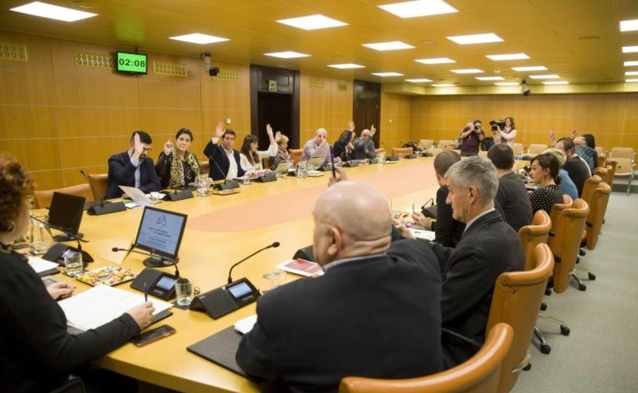 La Diputación Permanente del Parlamento Vasco vota el recurso contra el decreto digital.