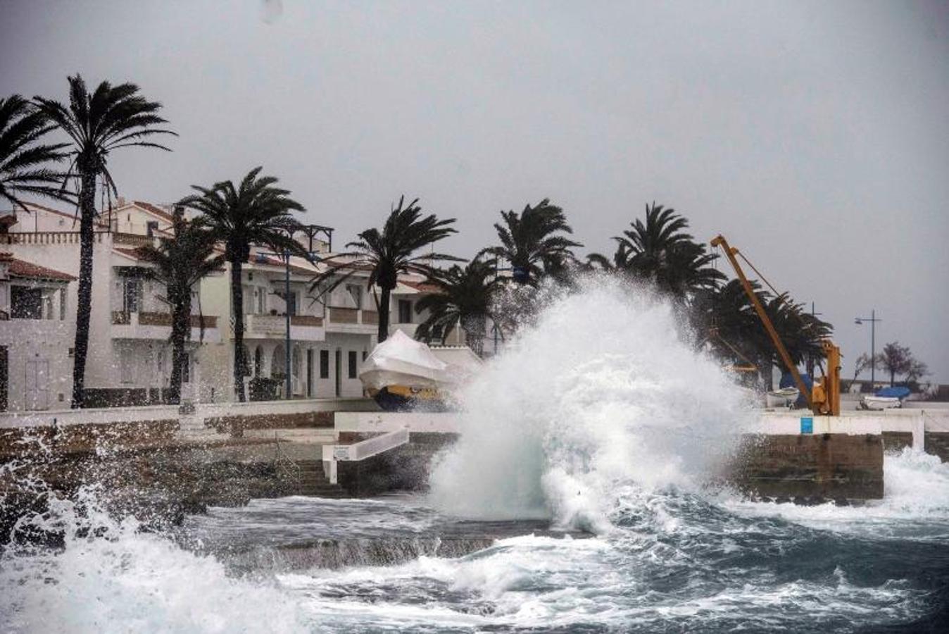 Oleaje en Menorca. 