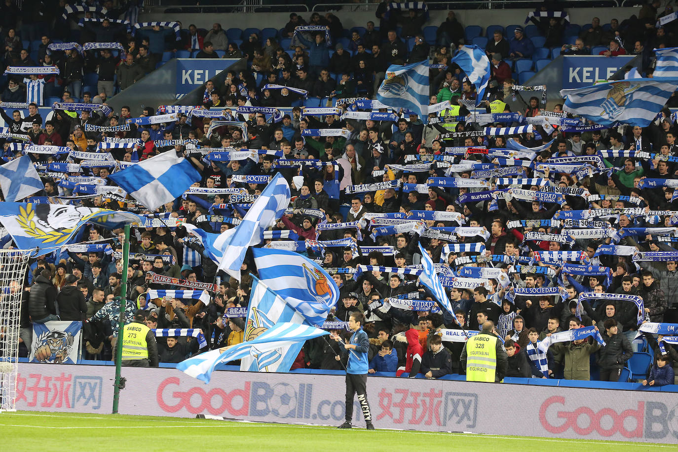 Buen ambiente en la eliminatoria copera que ha enfrentado a los realistas contra el Espanyol