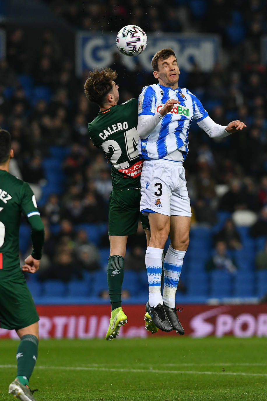 Buen ambiente en la eliminatoria copera que ha enfrentado a los realistas contra el Espanyol