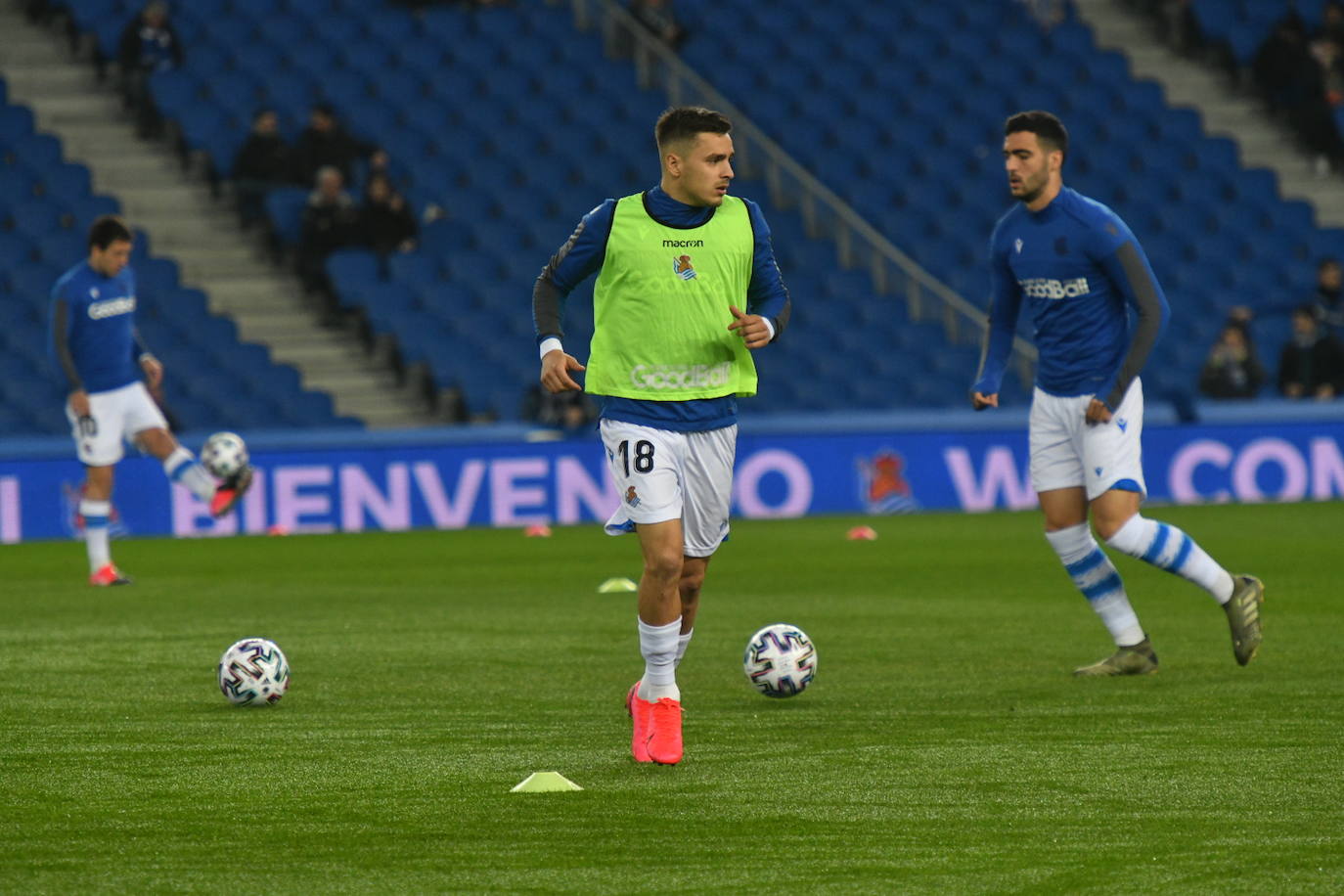 Buen ambiente en la eliminatoria copera que ha enfrentado a los realistas contra el Espanyol