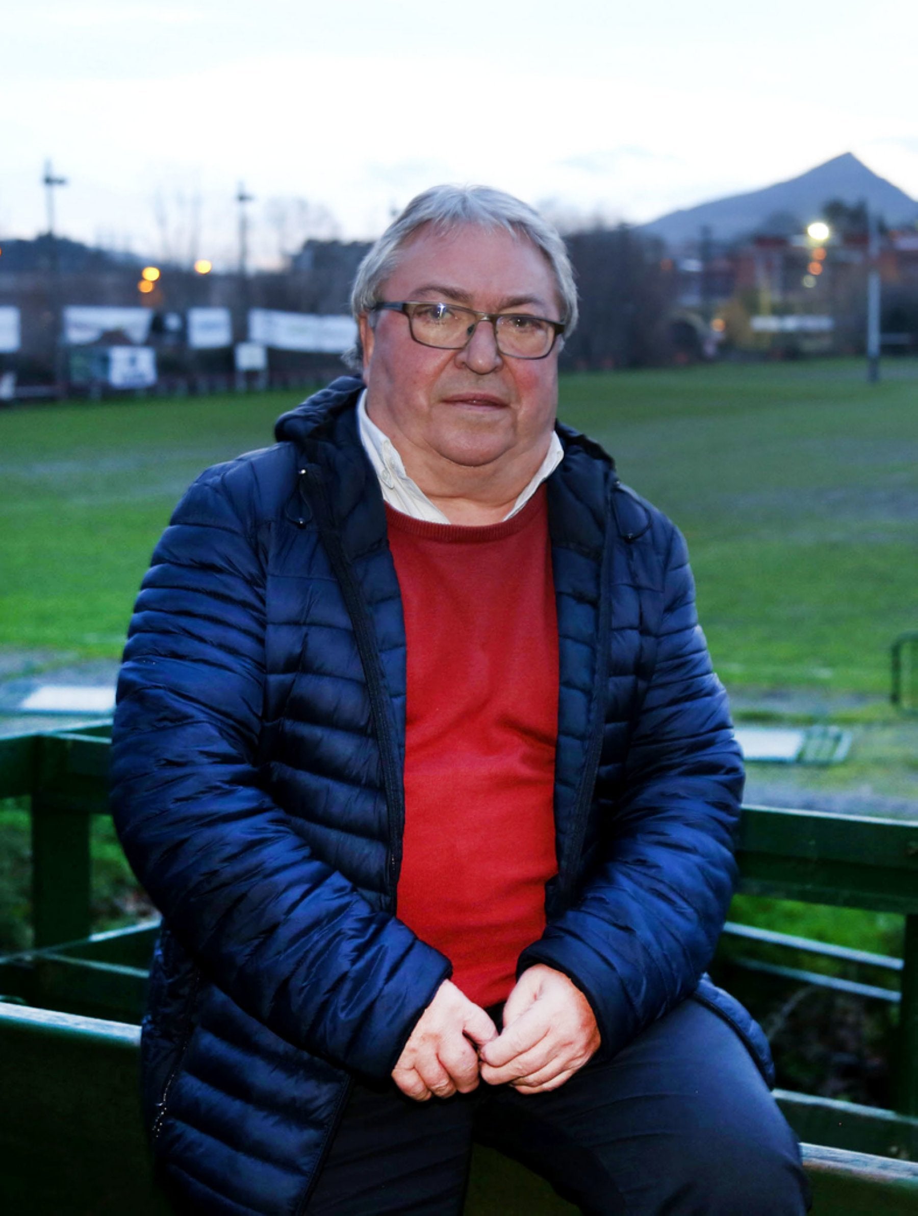 Juantxo Rodríguez, ayer en Landare.