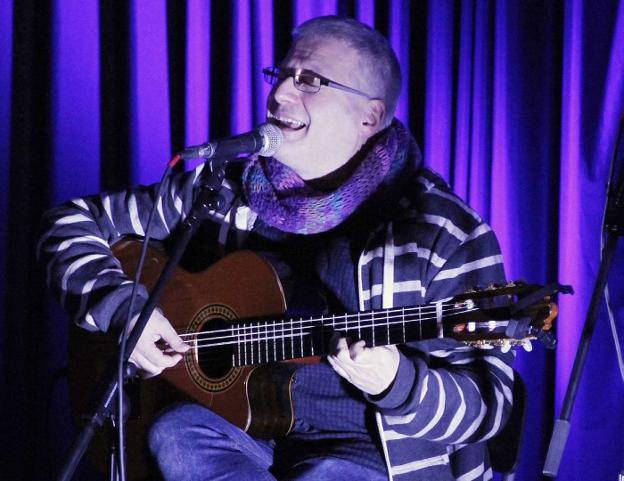 Mikel Markez, durante un concierto.