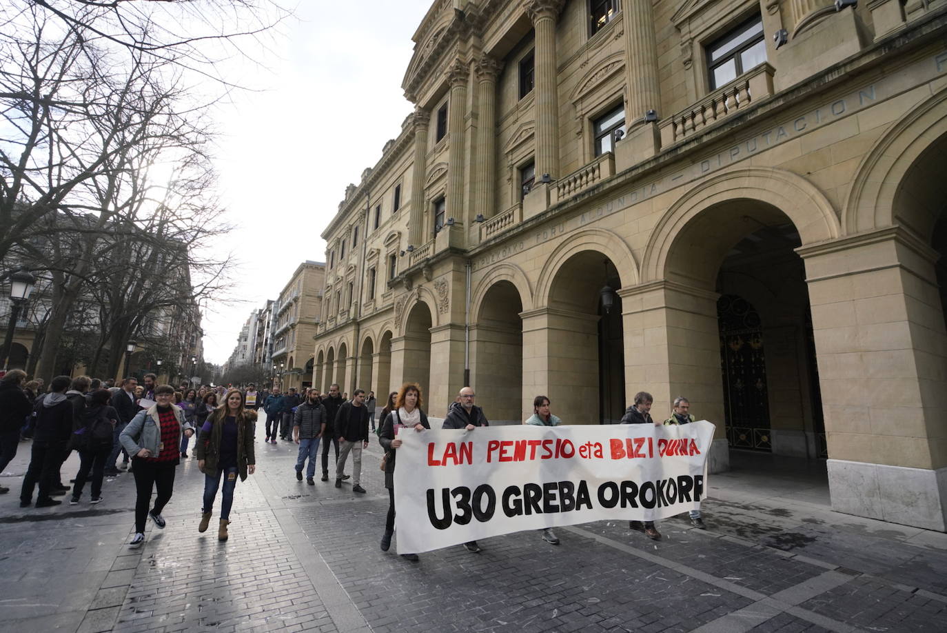 La incidencia de la huelga general del 30 de enero convocada por ELA y LAB ha tenido una incidencia dispar en Gipuzkoa.