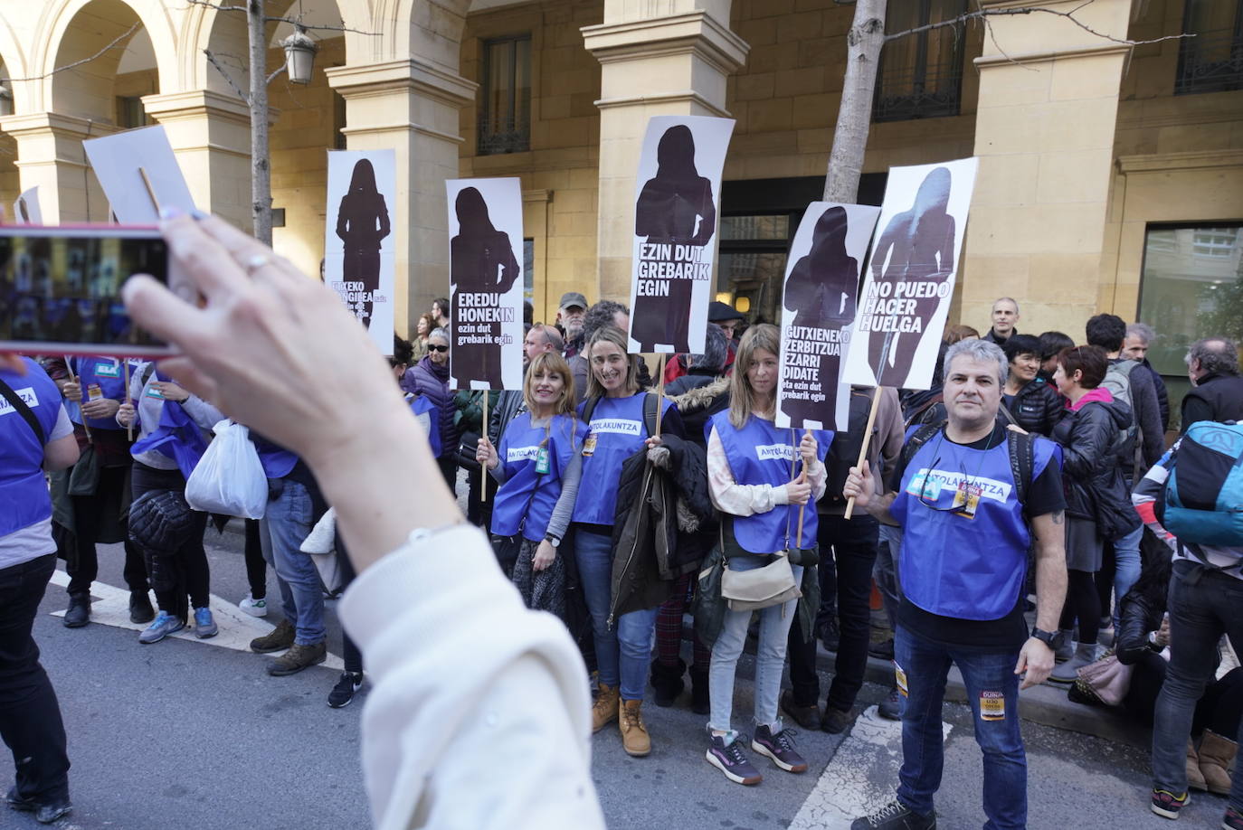 La incidencia de la huelga general del 30 de enero convocada por ELA y LAB ha tenido una incidencia dispar en Gipuzkoa.