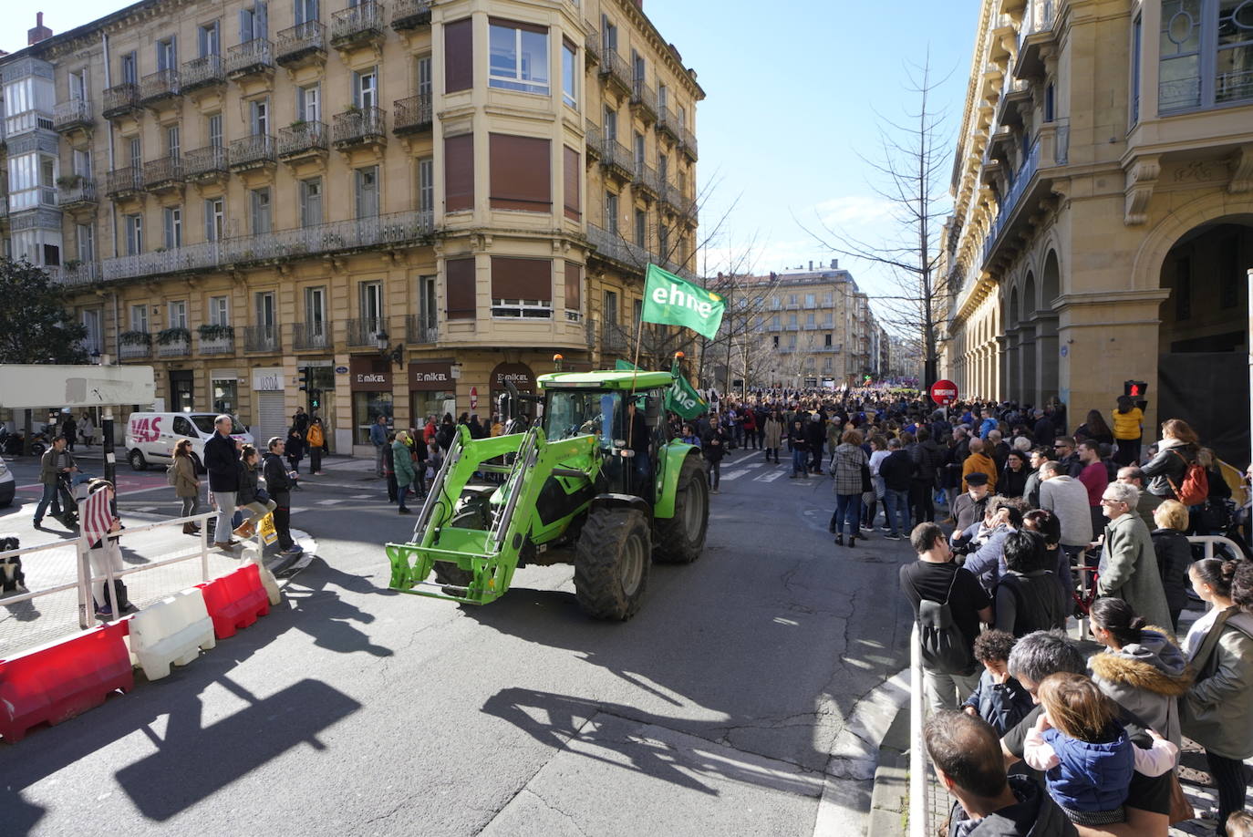 La incidencia de la huelga general del 30 de enero convocada por ELA y LAB ha tenido una incidencia dispar en Gipuzkoa.