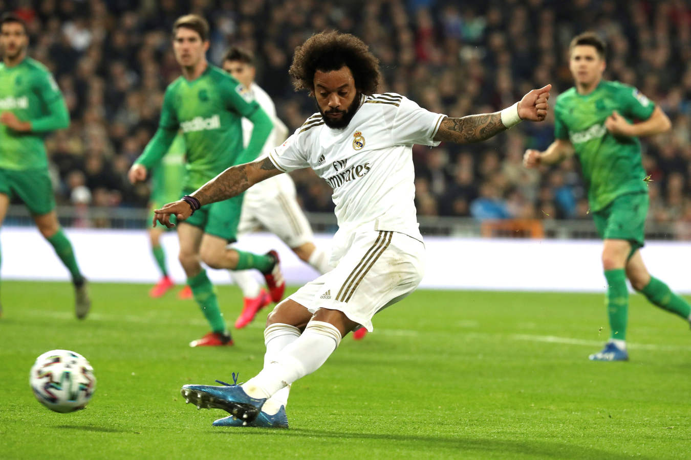 El Real Madrid y la Real Sociedad se enfrentan en los cuartos de final de la Copa del Rey en el Santiago Bernabéu