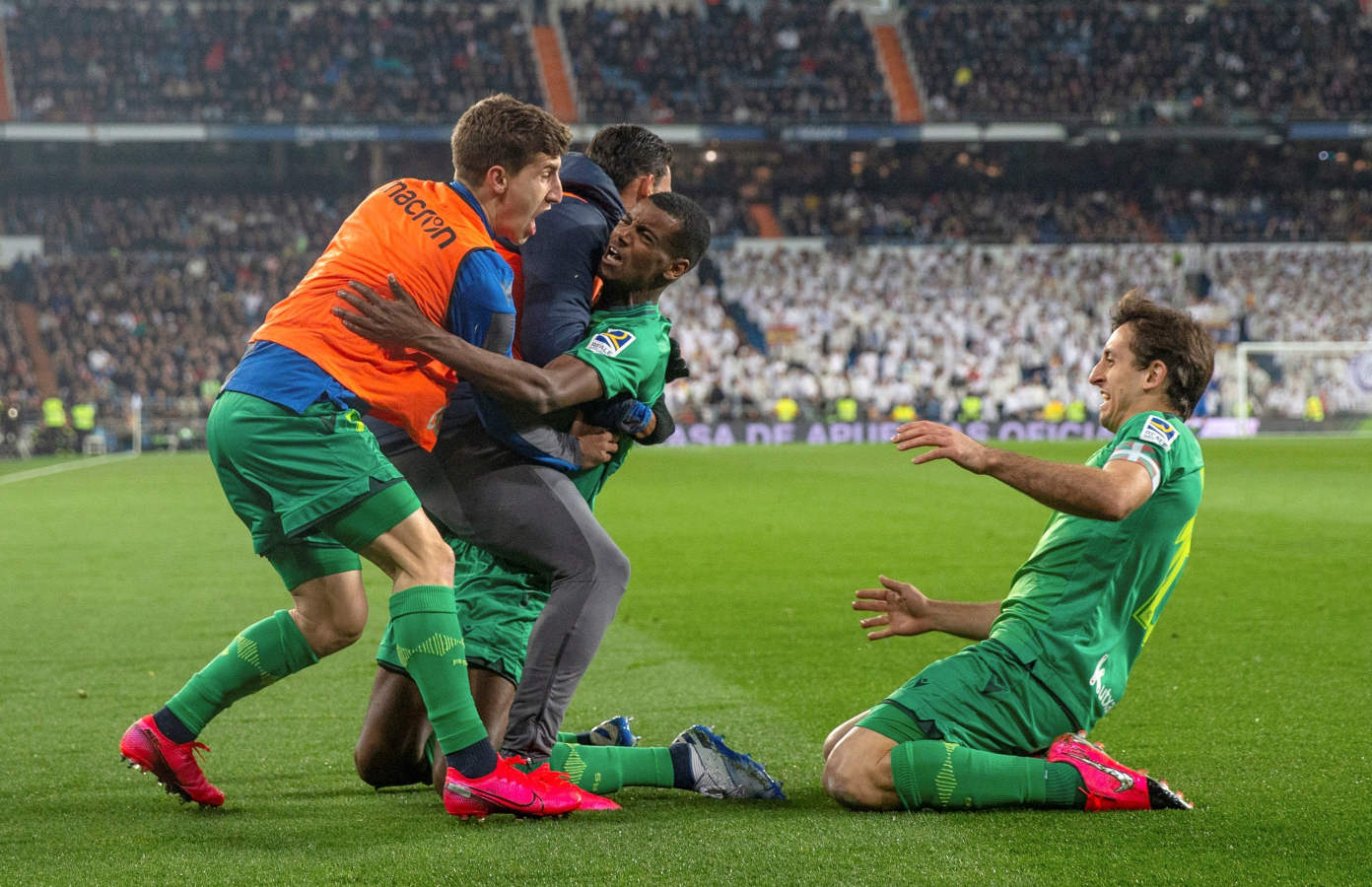 El Real Madrid y la Real Sociedad se enfrentan en los cuartos de final de la Copa del Rey en el Santiago Bernabéu