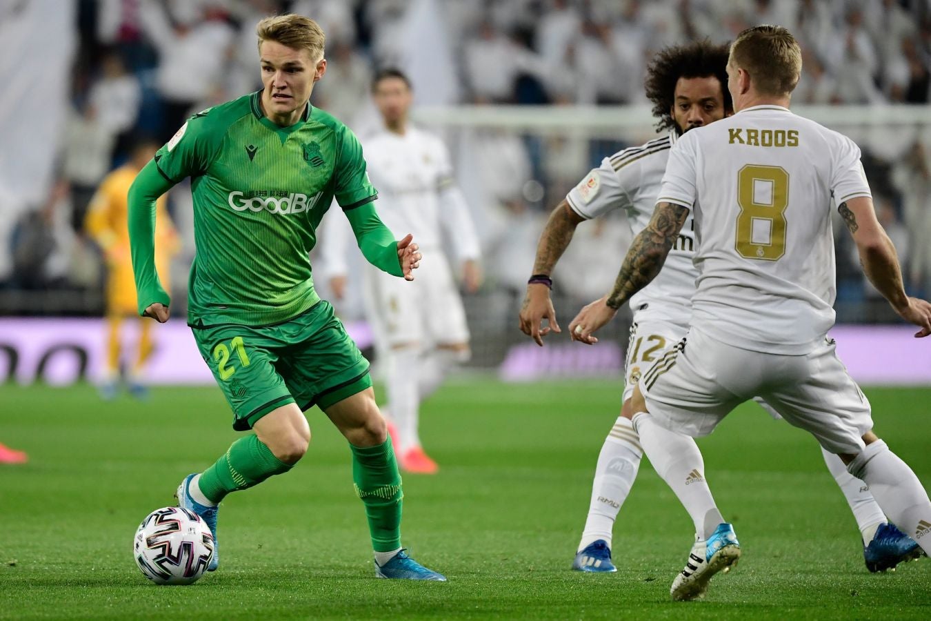 El Real Madrid y la Real Sociedad se enfrentan en los cuartos de final de la Copa del Rey en el Santiago Bernabéu