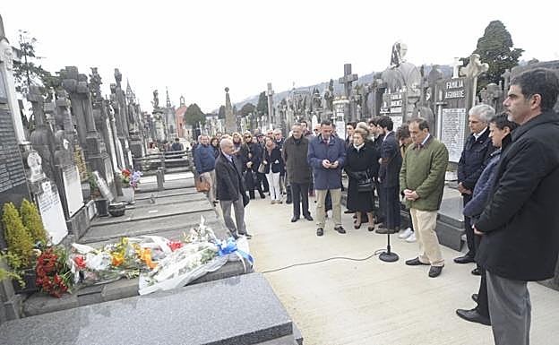 Homenaje al dirigente guipuzcoano Fernando Múgica en el 24º aniversario de su asesinato por ETA