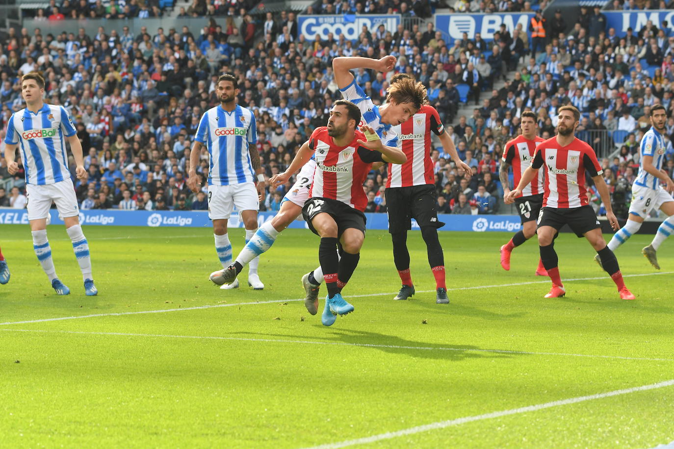 Las mejores imágenes del derbi en el Reale Arena.
