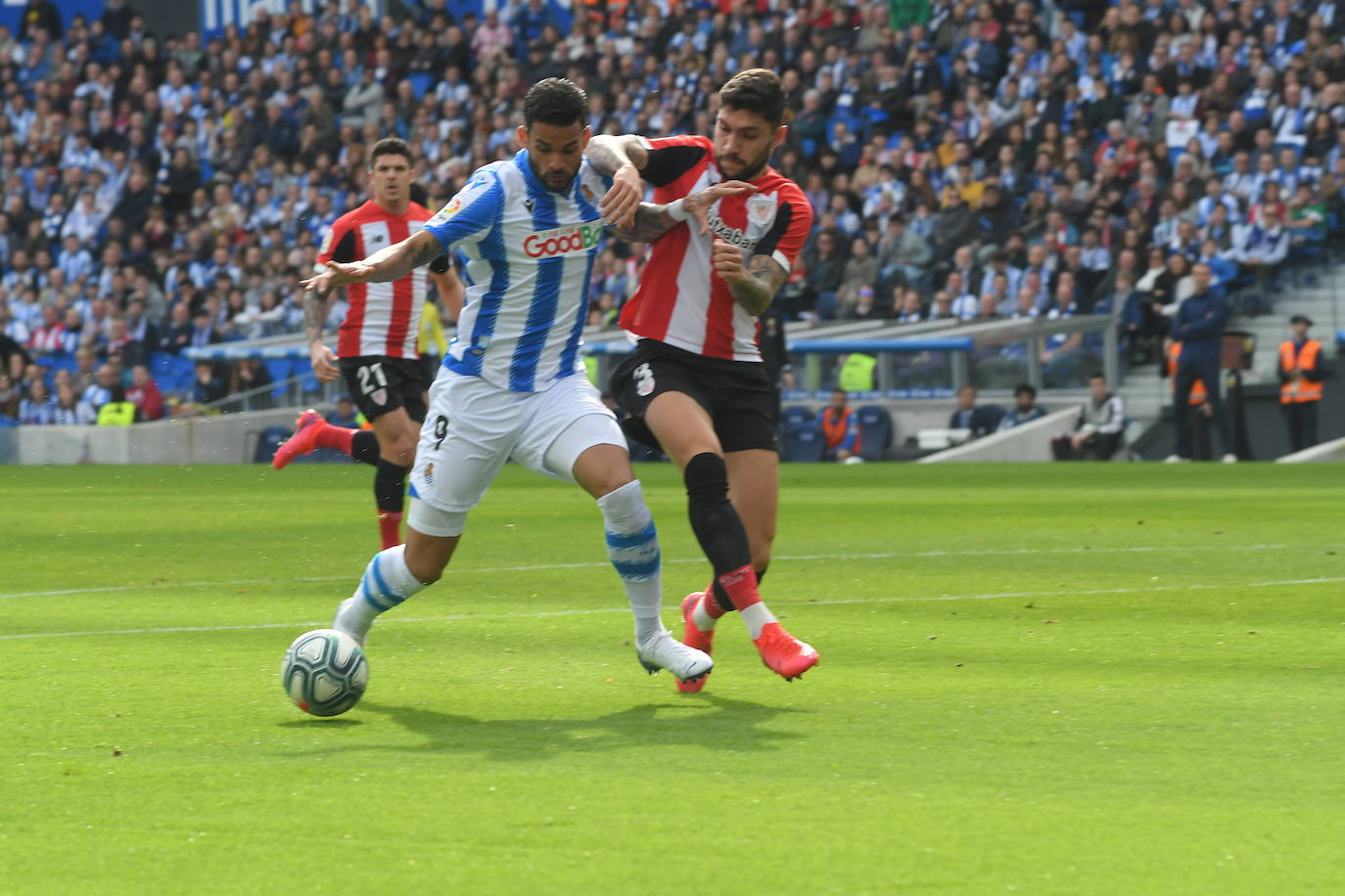 Las mejores imágenes del derbi en el Reale Arena.