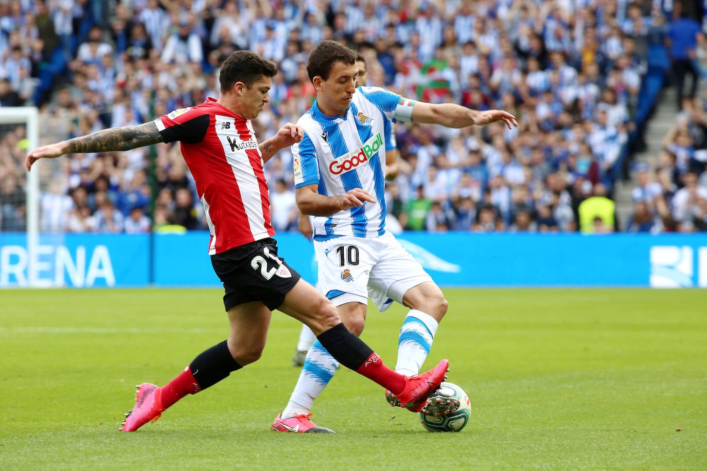 Las mejores imágenes del derbi en el Reale Arena.
