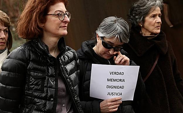 Maite Pagazaurtundua, en el homenaje a su hermano, Joseba. 