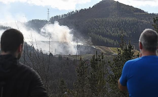 Vista del vertedero de Zaldibar