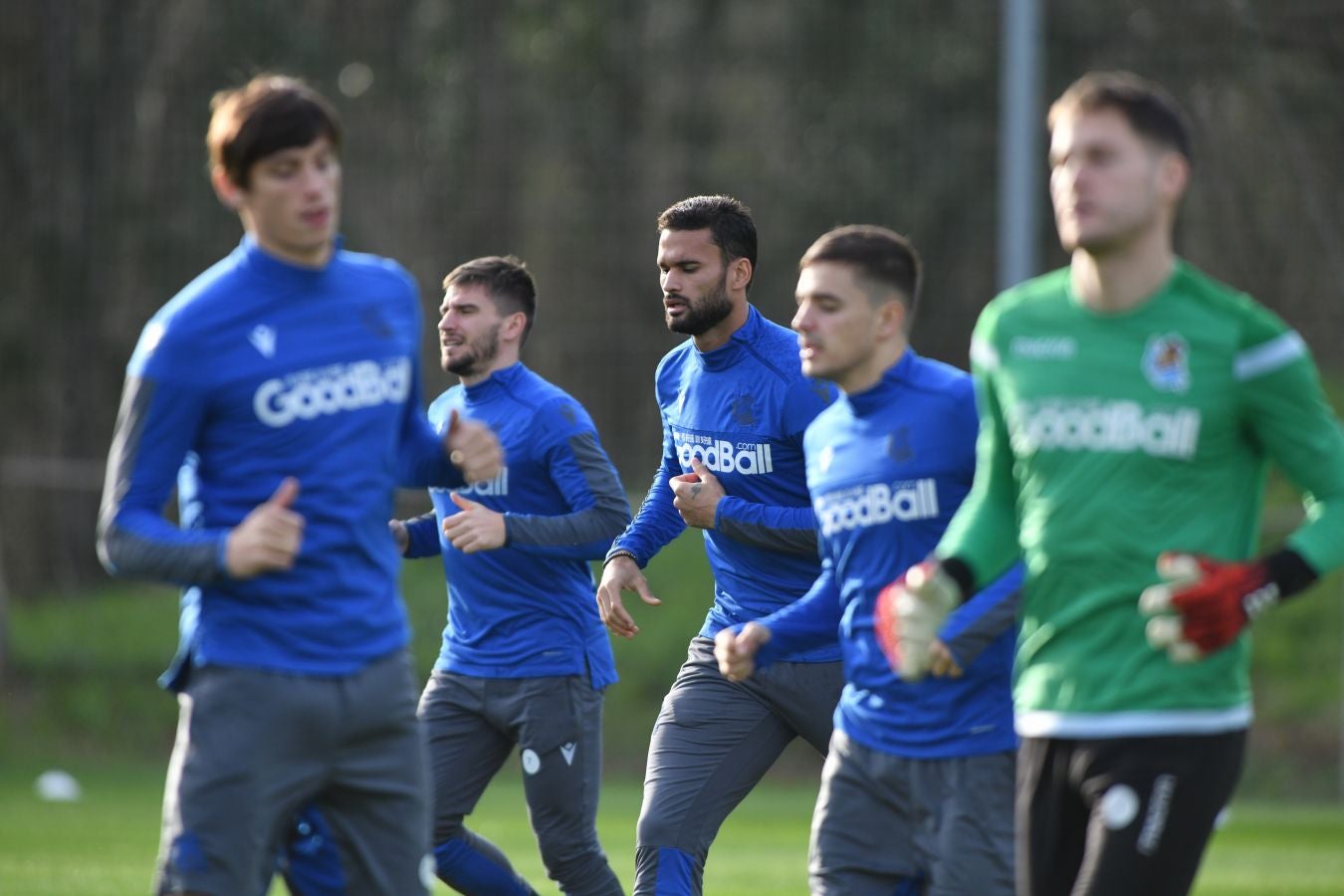 Imanol Alguacil ha dirigido la última sesión de la Real en Zubieta en víspera de recibir al Mirandés en el Reale Arena.