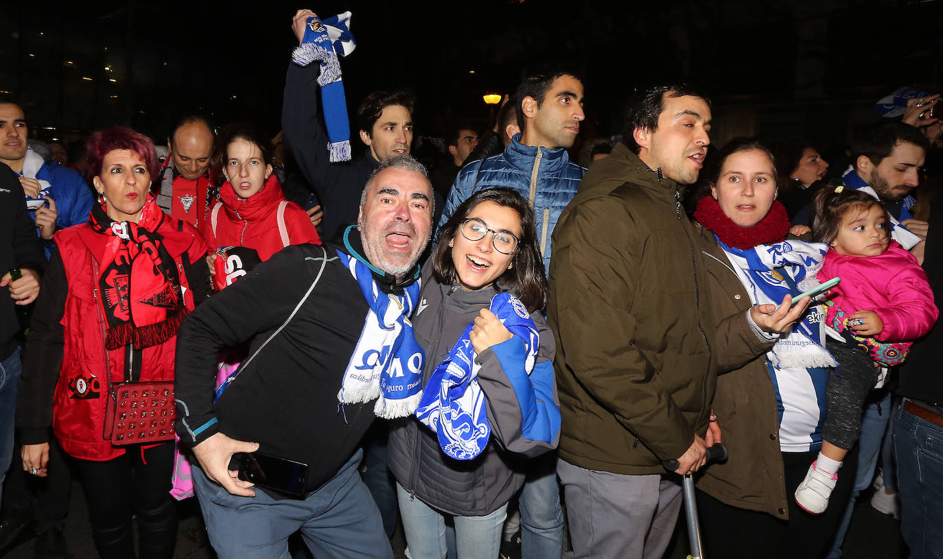 La afición txuri-urdin no ha fallado en las horas previas al partido de semifinales de Copa del Rey frente al Mirandes.