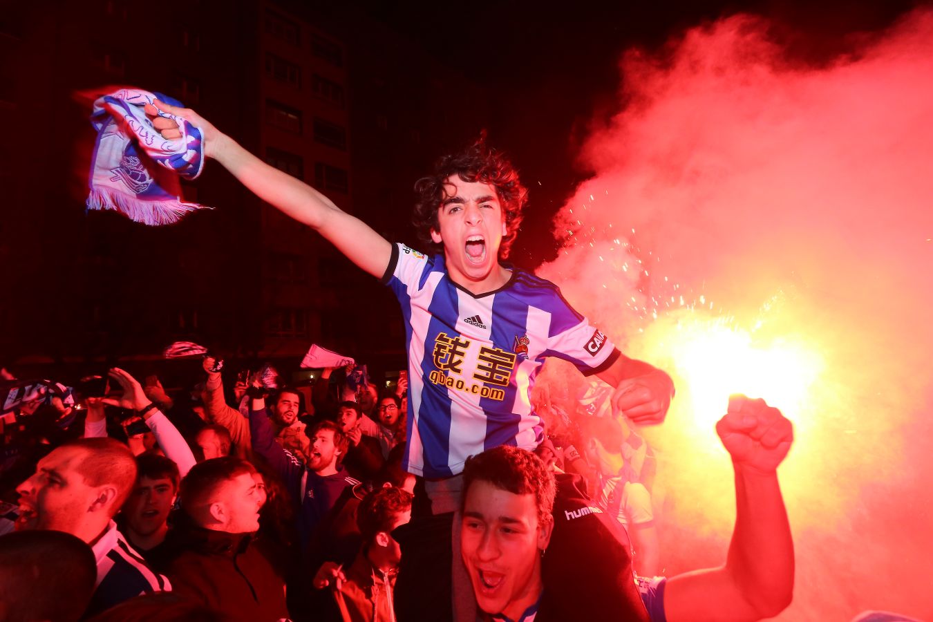 La afición txuri-urdin no ha fallado en las horas previas al partido de semifinales de Copa del Rey frente al Mirandes.