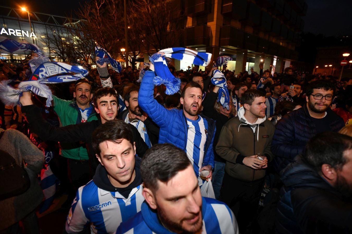 La afición txuri-urdin no ha fallado en las horas previas al partido de semifinales de Copa del Rey frente al Mirandes.