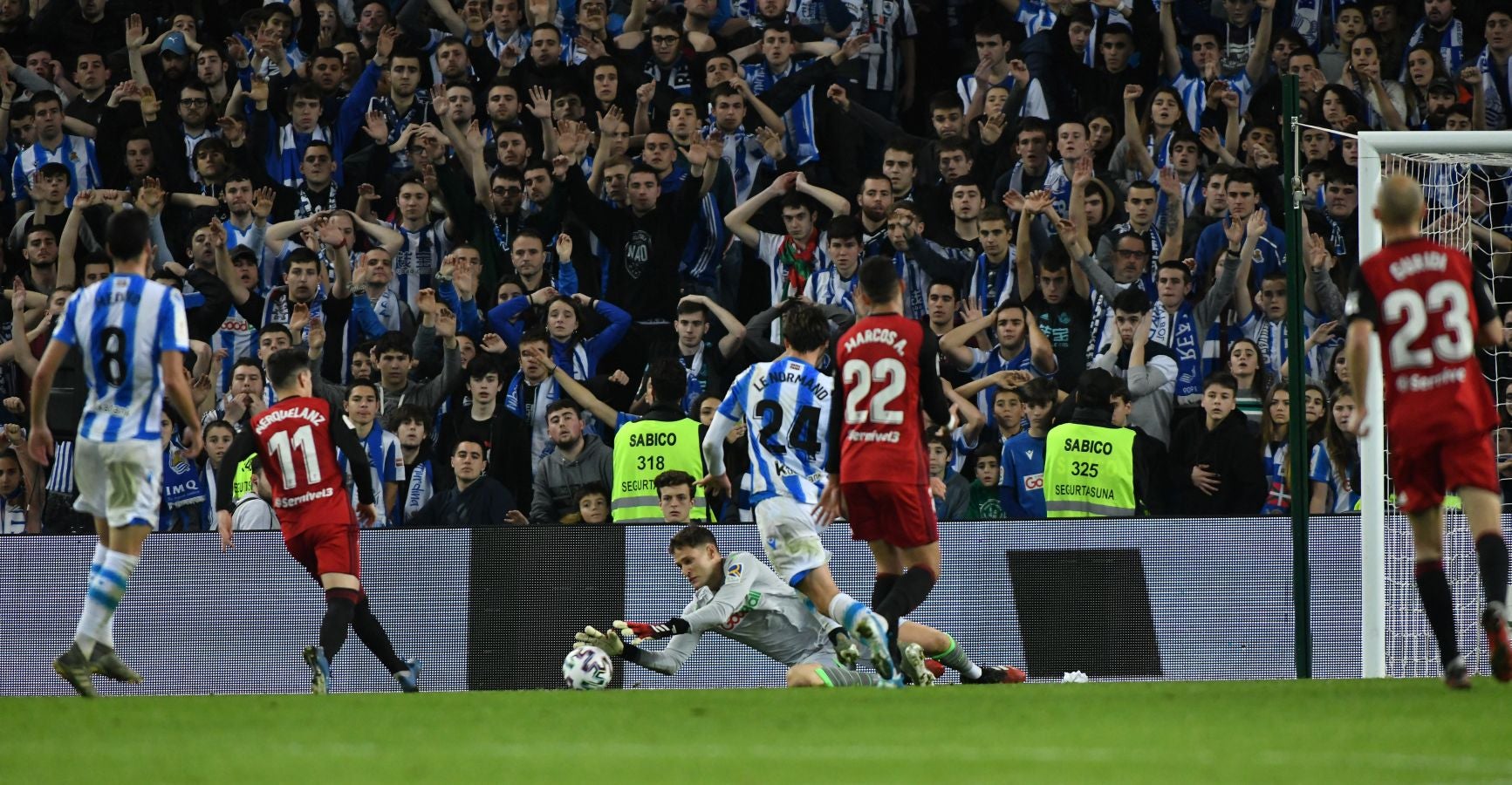 Fotos del Real Sociedad - Mirandés de semifinales de Copa