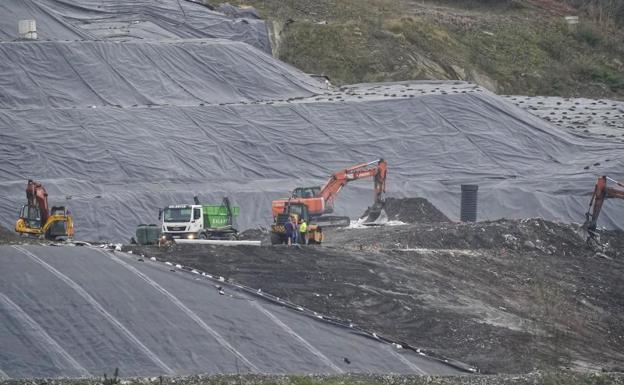 Imagen del vertedero de Zaldibar. /