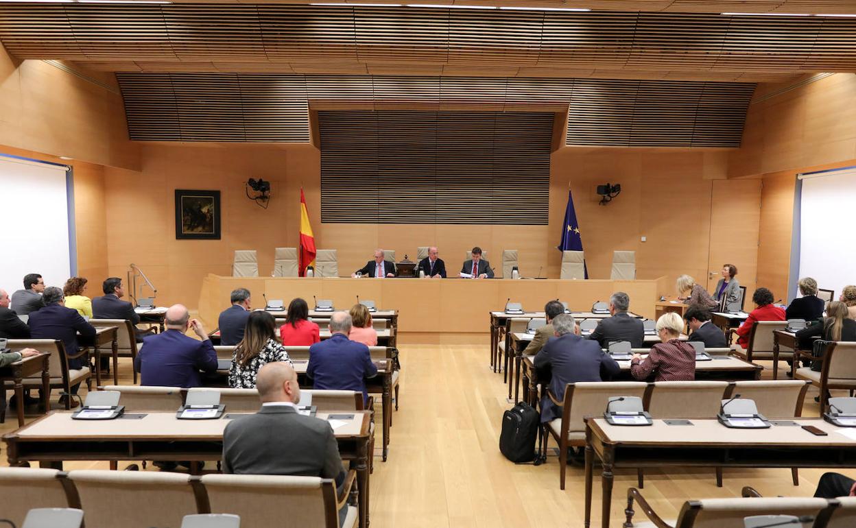 La reunión del Pacto de Toledo. 