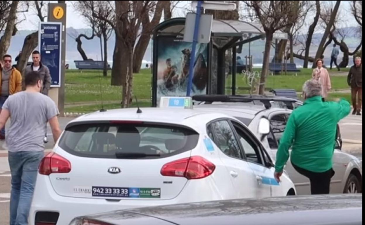 La surrealista pelea entre un taxista de Santander y un aficionado del Racing
